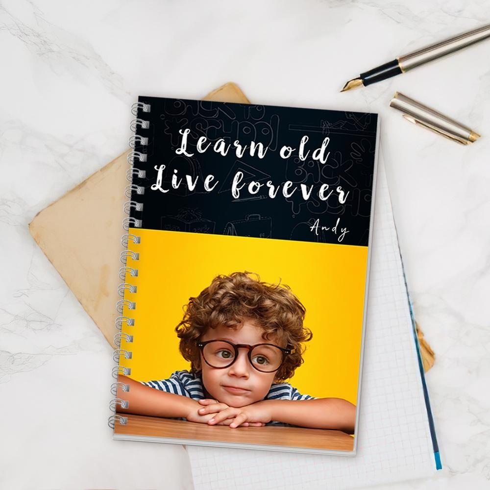 Photo Spiral Notebook Custom Notebook Back To School Gifts 14*21CM - Giftlab