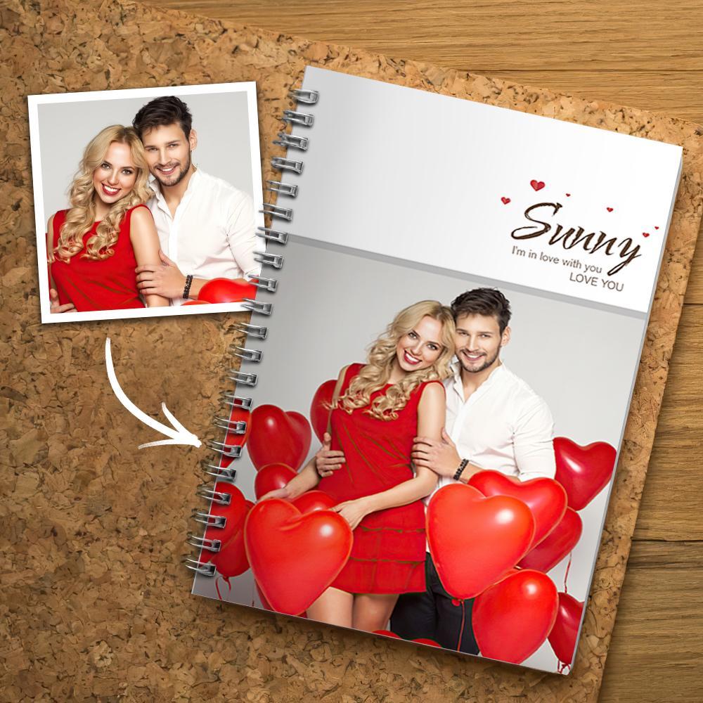 Ruled Spiral Notebook Personalized Gifts For Couples 14*21CM - Giftlab