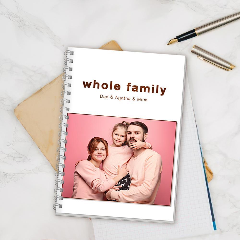 Custom Photo Notebook Ruled Notebook Family Gifts 14*21CM - Giftlab