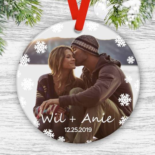 Photo Ornament Custom Christmas Ornaments Christmas Gifts Snowflake 3.15''x3.15''