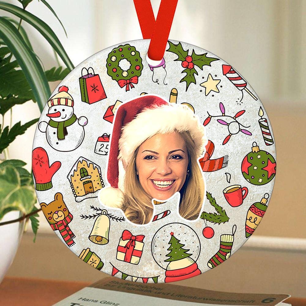 Custom Photo Ornaments Christmas Gifts For Her - Giftlab