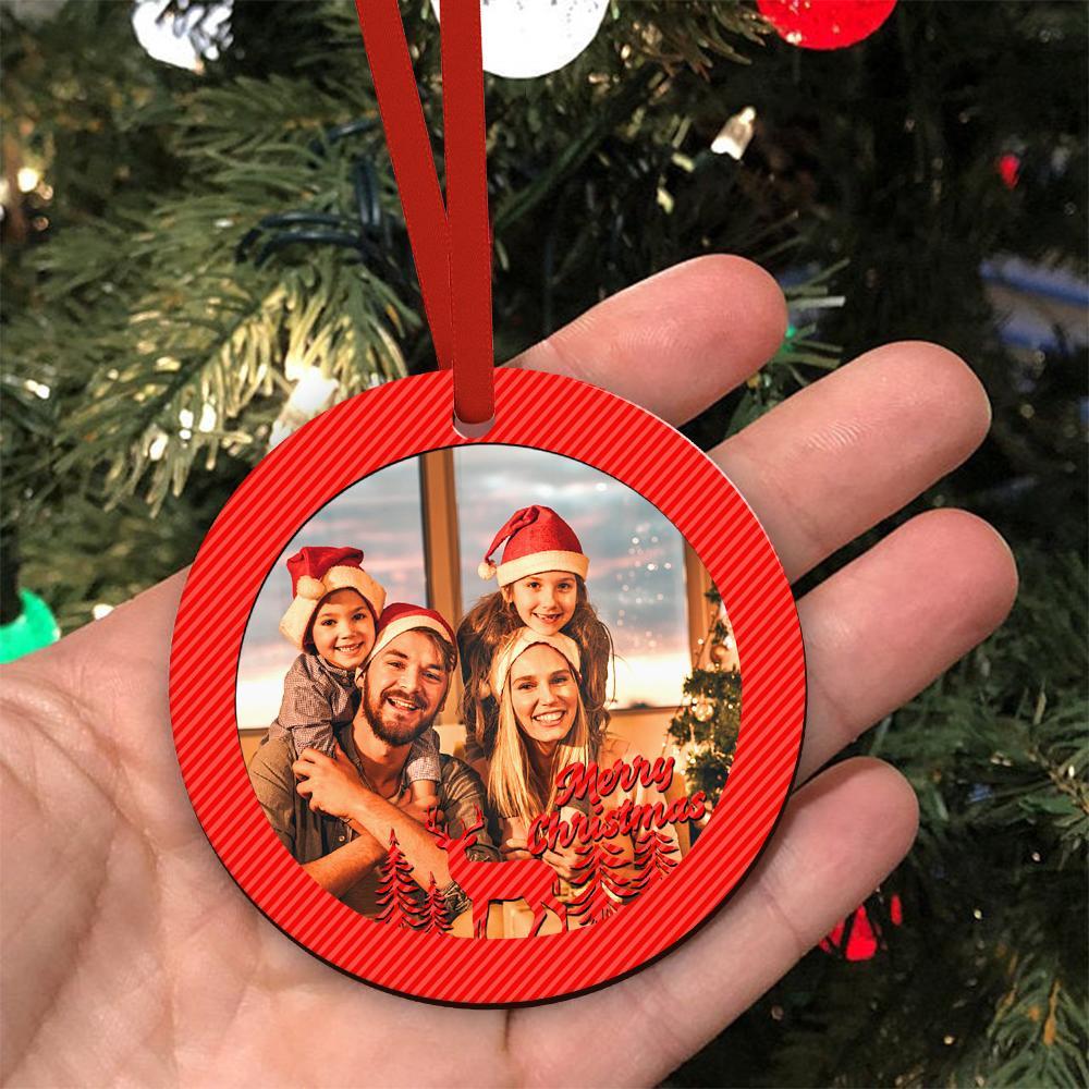 Custom Photo Ornaments Christmas Tree Gifts For Family Garden Gifts - Giftlab