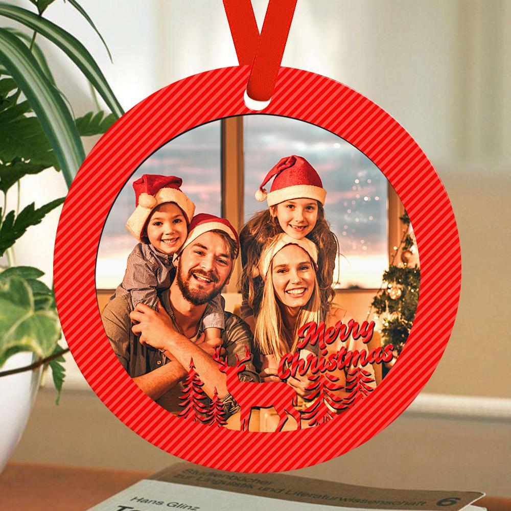 Custom Photo Ornaments Christmas Tree Gifts For Family Garden Gifts - Giftlab