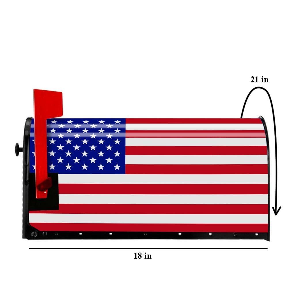Custom Photo Mail Box Cover American Flag PVC Cover - Giftlab