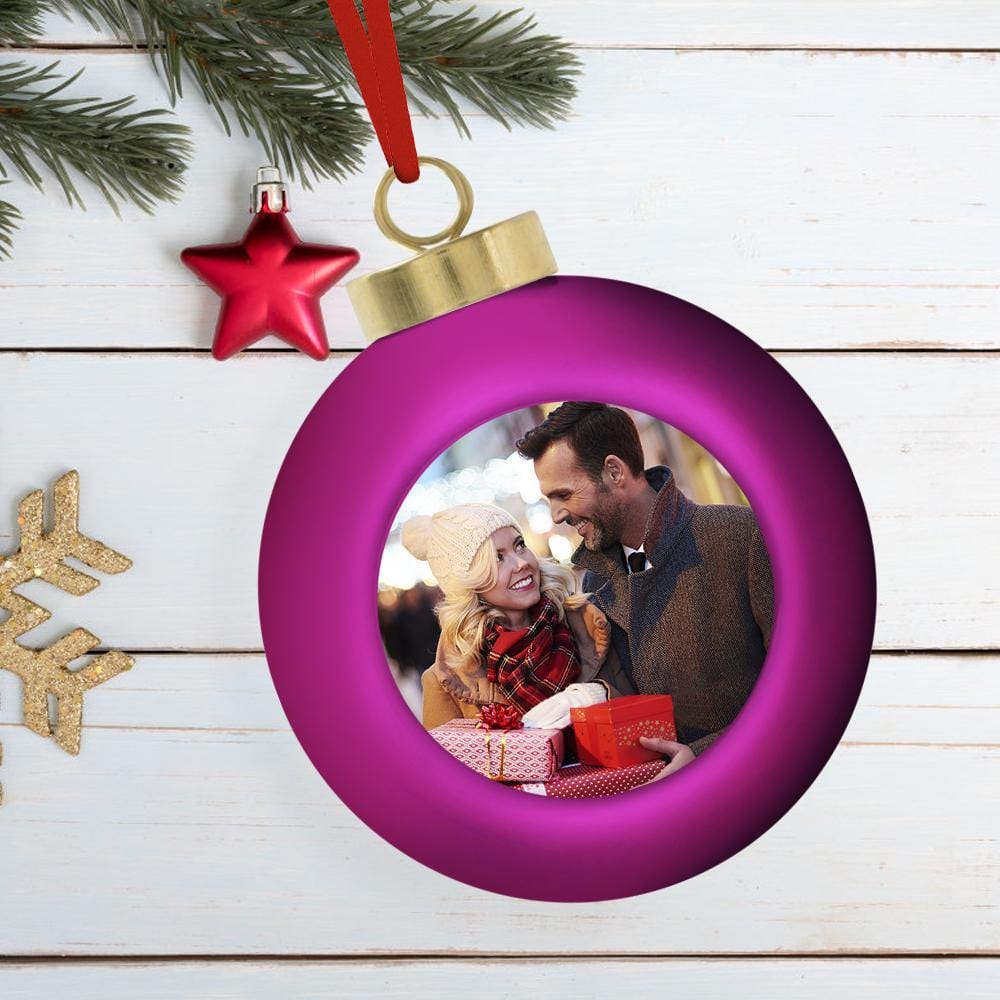 Personalized Christmas Ball Photo Ball 6cm Christmas Tree Decoration - Giftlab