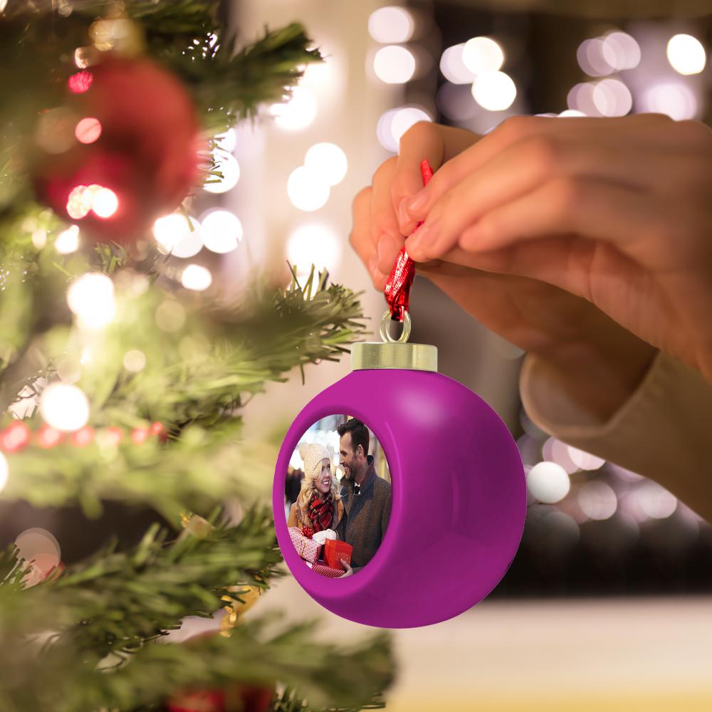 Personalized Christmas Ball Photo Ball 6cm Christmas Tree Decoration - Giftlab