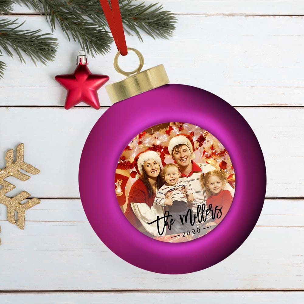 Family Christmas Ornaments 6cm Christmas Ball Ornament Decoration for Christmas Gifts - Giftlab