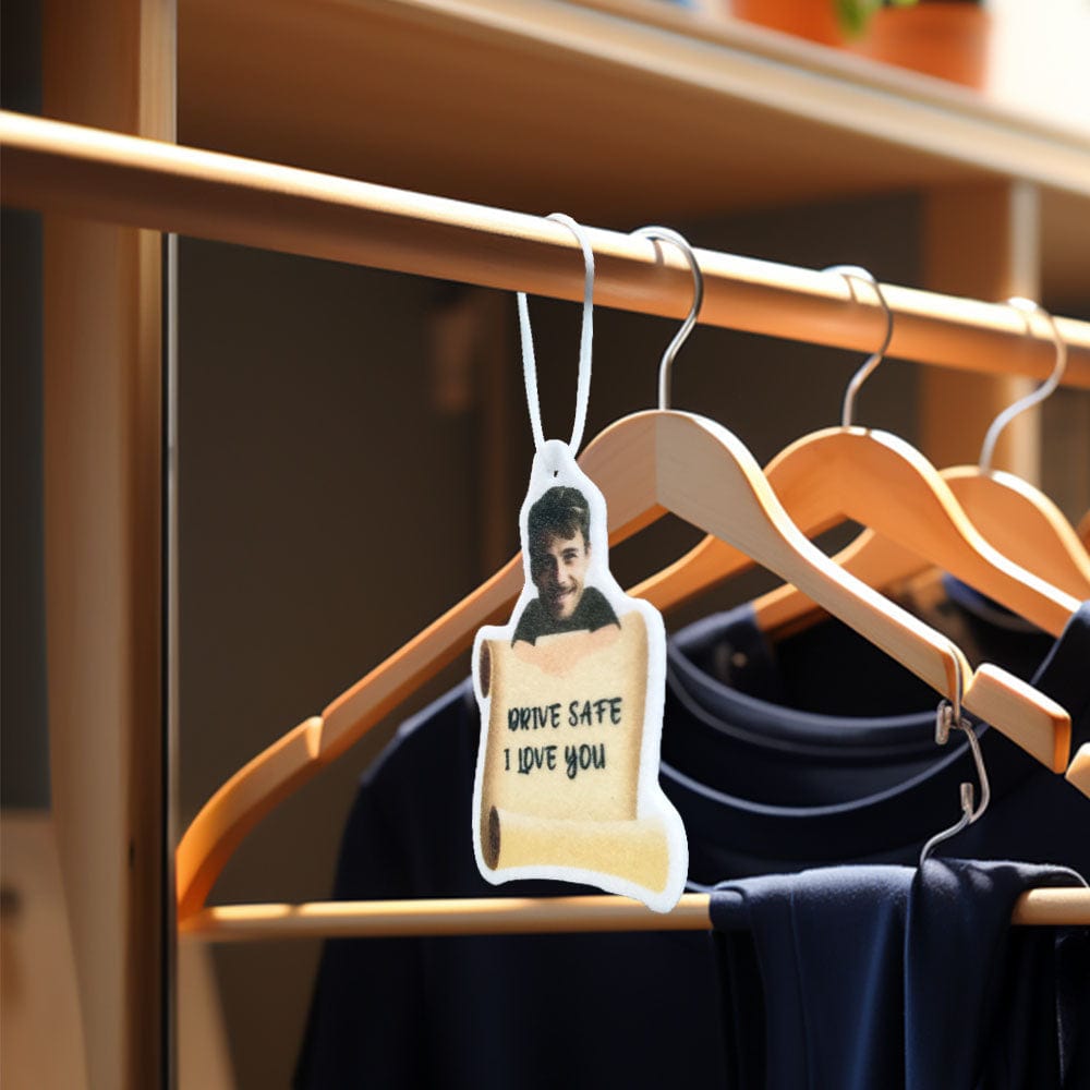 Custom Photo Car Air Freshener Engravable Car Hanging Ornament Gifts - Giftlab