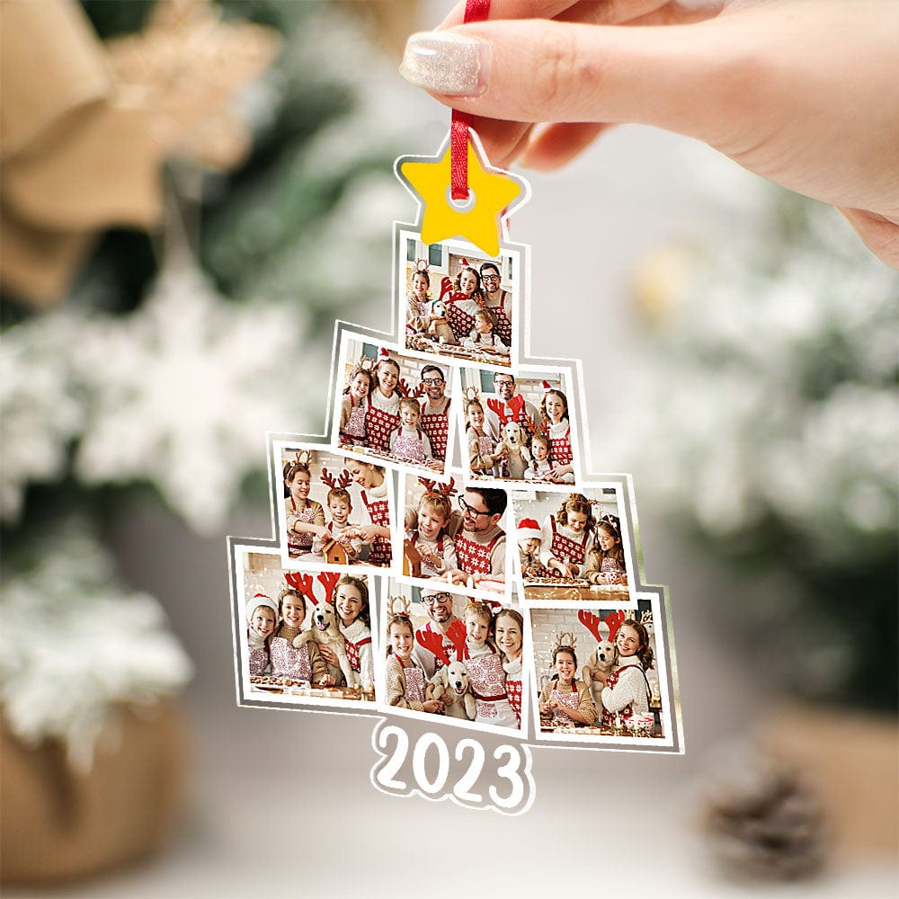 Personalized Family Photos Acrylic Ornament Custom Christmas Keepsake Ornament Christmas Gift Decor - Giftlab