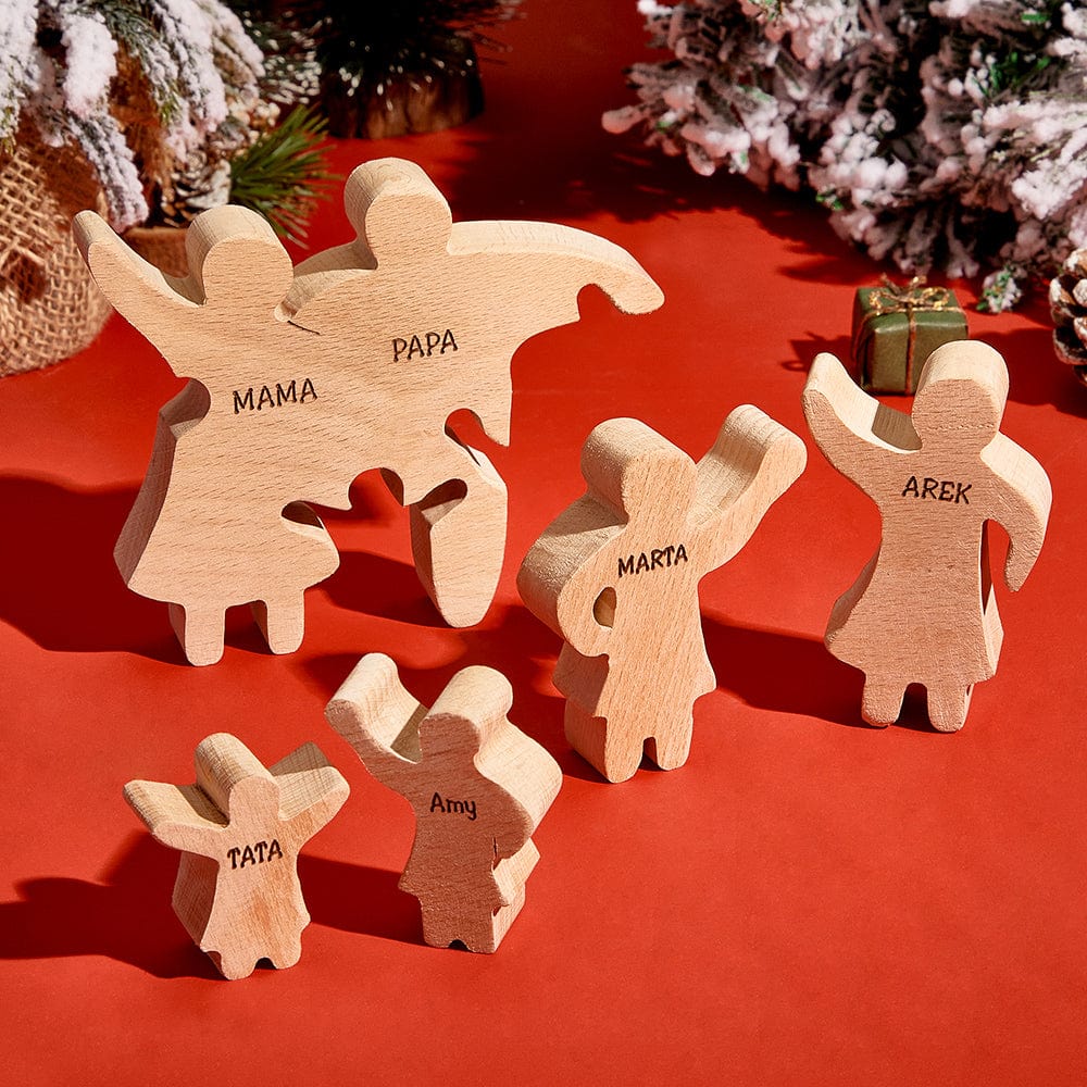 Personalized Wooden Family Puzzle Decor Custom Name Gifts for any Occasion - Giftlab