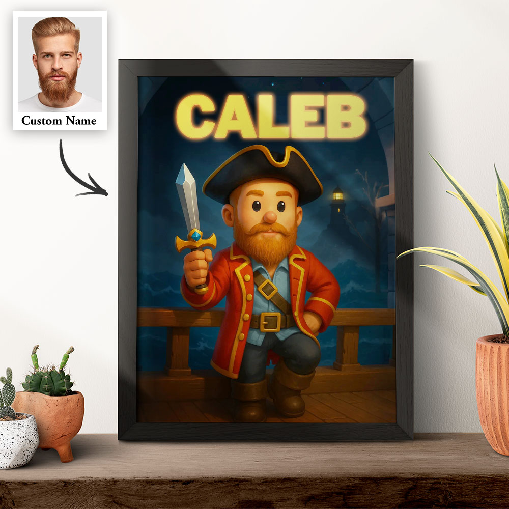 Custom Blox Portrait from Personalized Photo to Character Gifts For Game Lovers