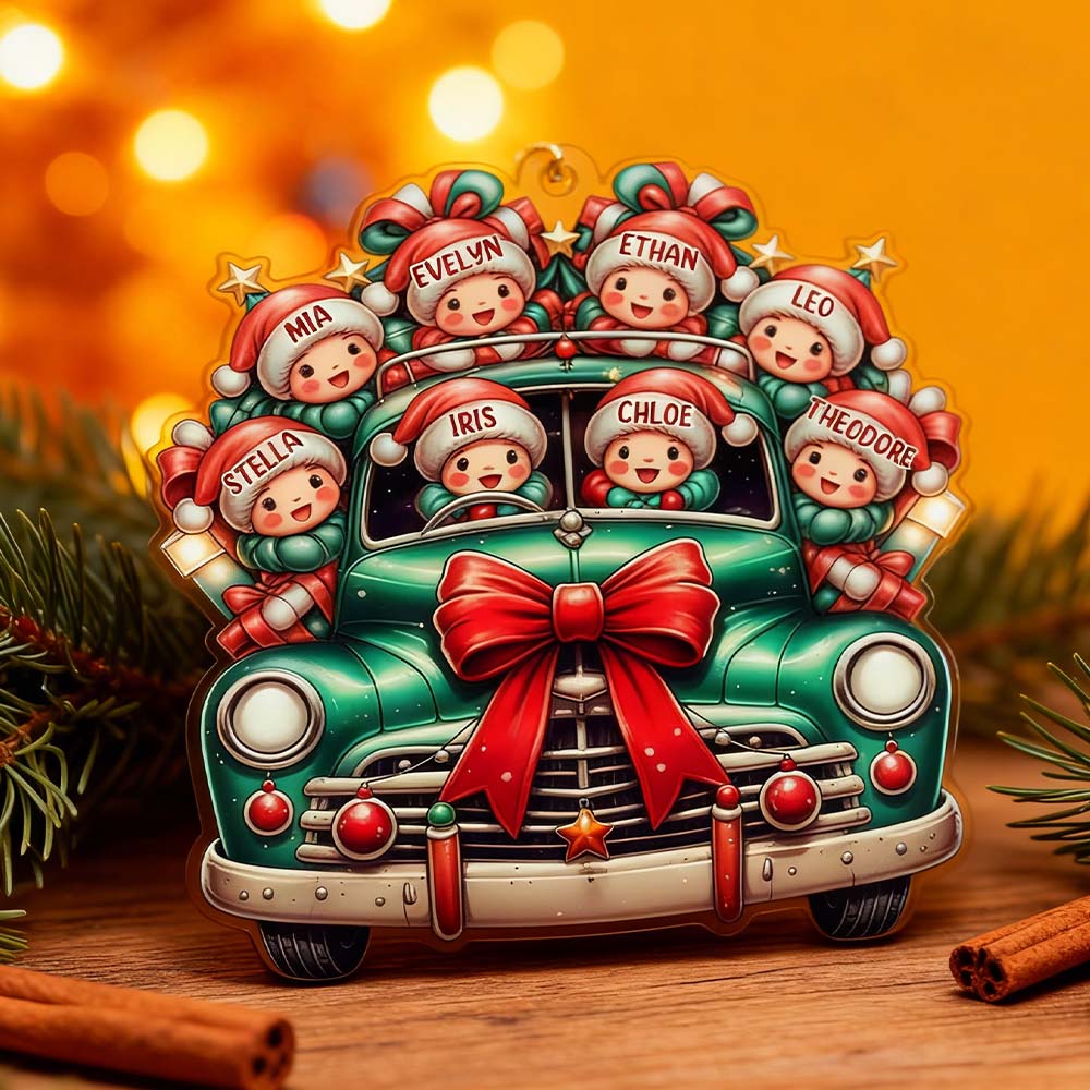 Family Over Everything - Family Personalized Custom Ornament - Acrylic Custom Shaped - Christmas Gift For Family Members