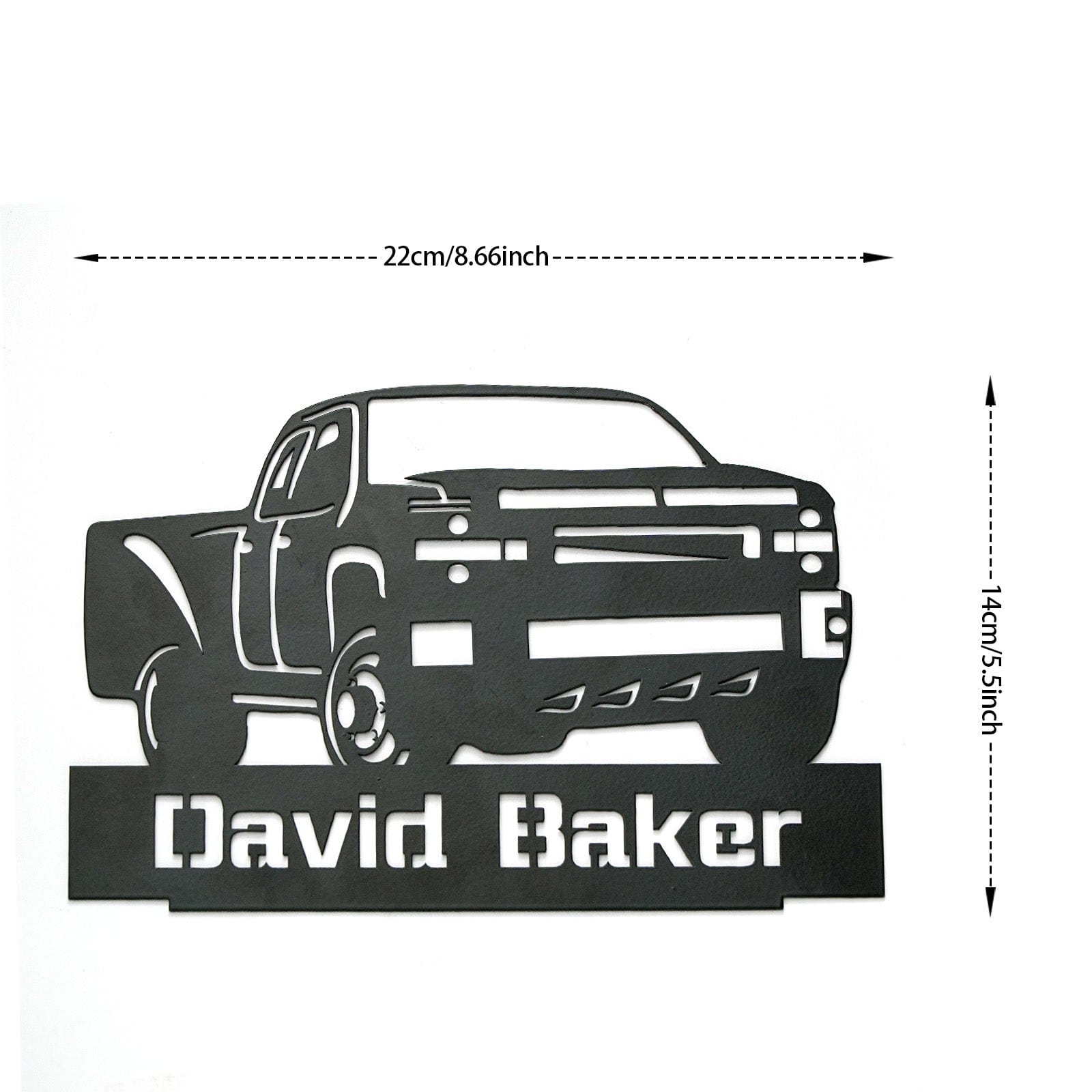 Custom Name Vehicle Metal Sign Home Decor Gifts for Him - Giftlab