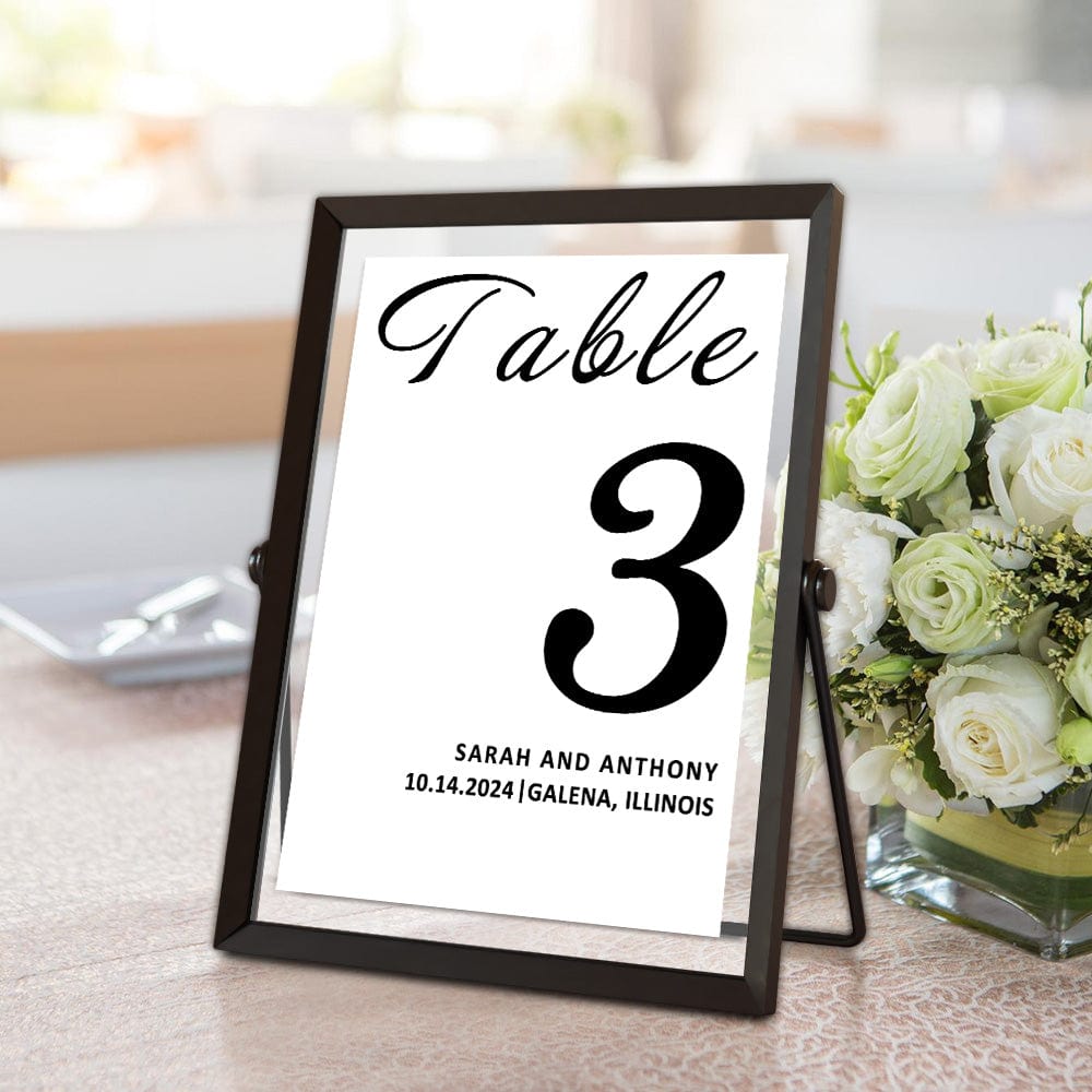 Personalized Minimalist Wedding Table Numbers Modern Table Numbers Reception Table Numbers Gift for Wedding - Giftlab