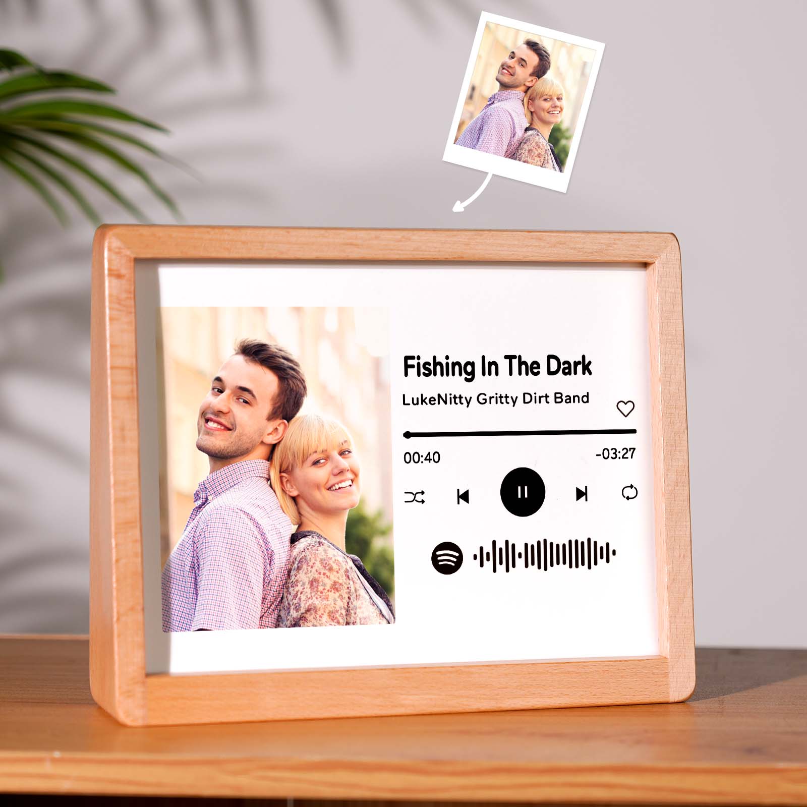 Custom Spotify Plaque Custom Wood Photo Frame Perfect For Family Memories & Office Decor - Giftlab