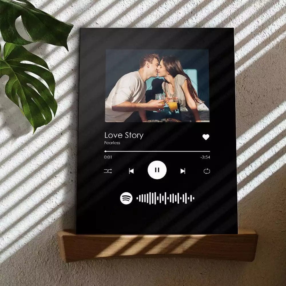 Spotify Song Plaque Scannable Music Plaque Gifts for Couples Valentine's Gifts - Giftlab