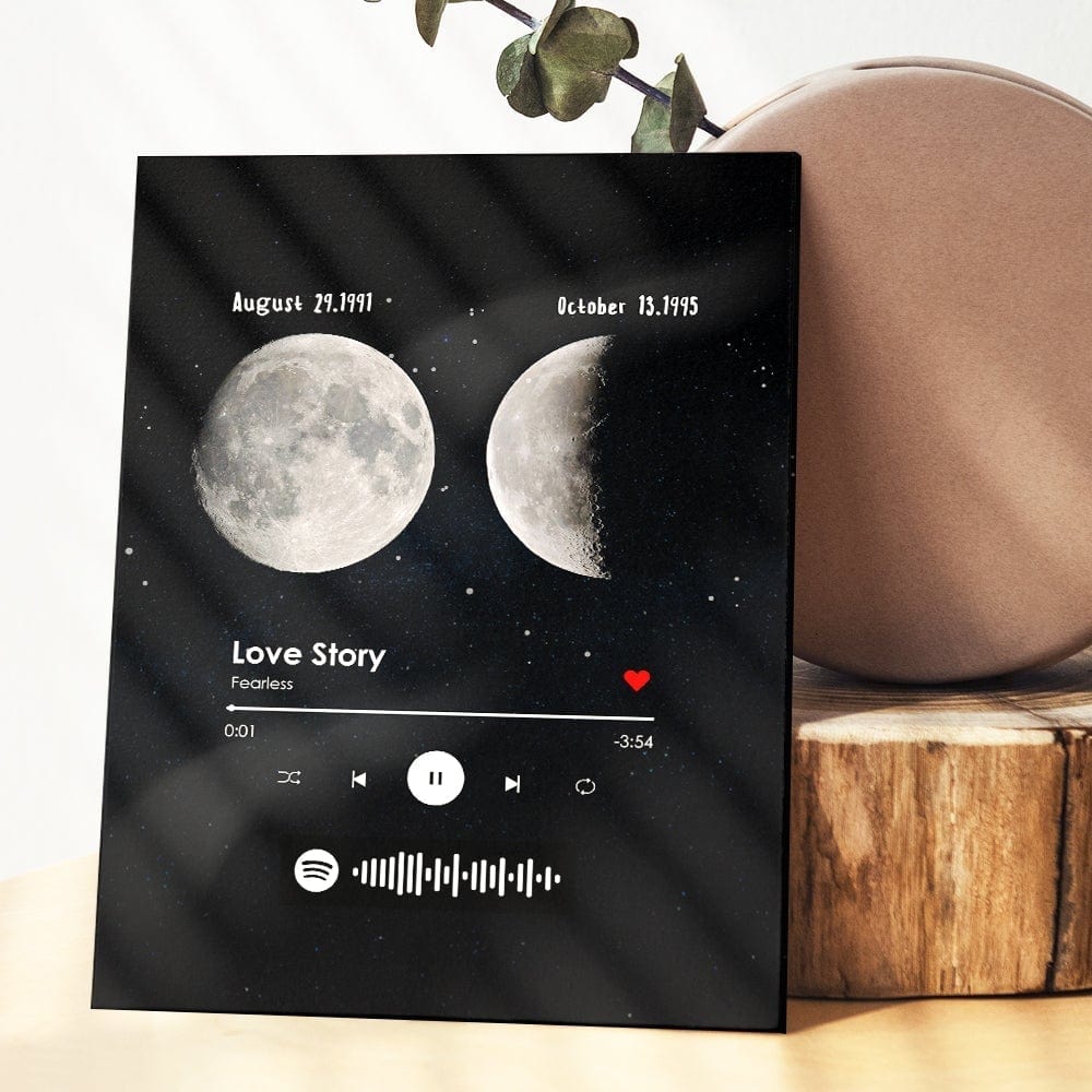 Moon Phase Date Gifts Moon Phase Plaque Couple Birthday Gifts - Giftlab