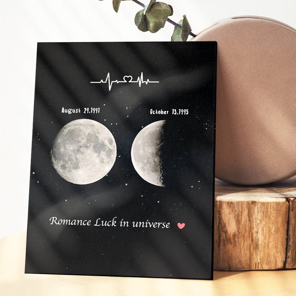 First Date Gifts Moon Phase Plaque Date Gifts Moon Gifts - Giftlab