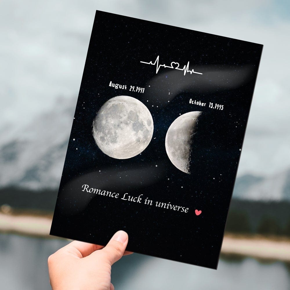 Moon Phase Date Gifts Moon Phase Plaque Couple Birthday Gifts - Giftlab
