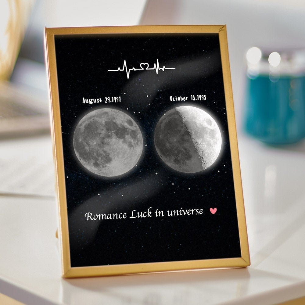Custom Spotify Plaque Acrylic Moon Plaque Valentine's Day Gifts For Couple - Giftlab