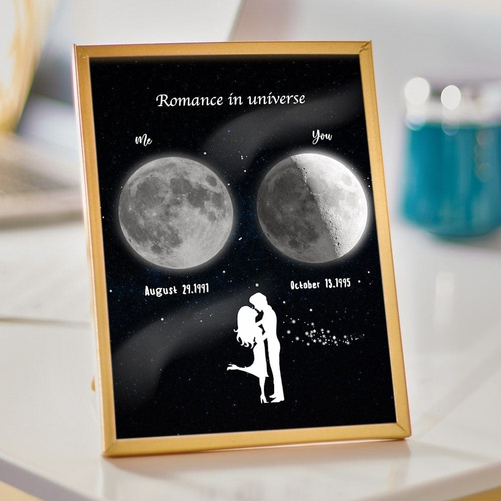 Custom Moon Plaque Acrylic Plaque Valentine's Day Gifts For Couple - Giftlab