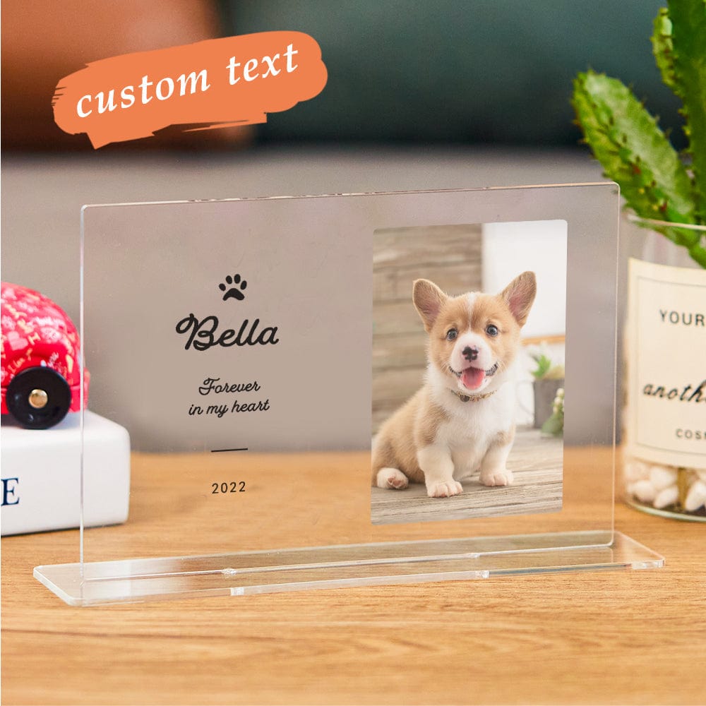 Memorial Plaque With Photo Personalized Ornaments Pet Loss Gift Sympathy Gift - Giftlab