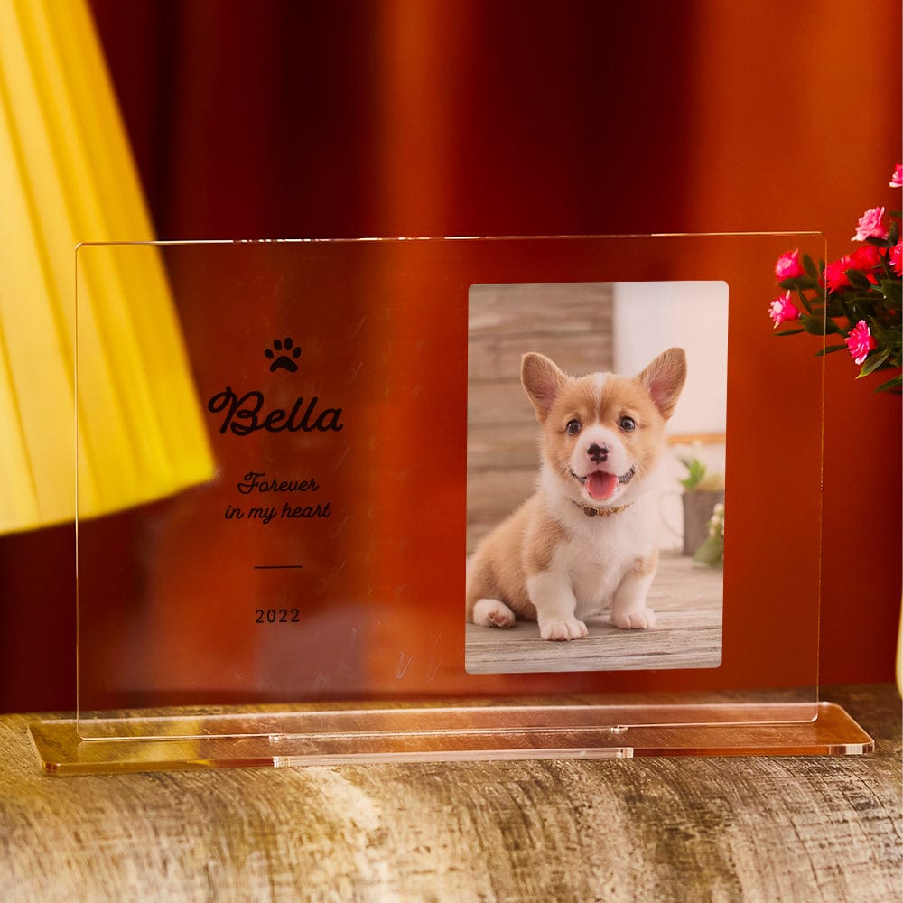 Memorial Plaque With Photo Personalized Ornaments Pet Loss Gift Sympathy Gift - Giftlab