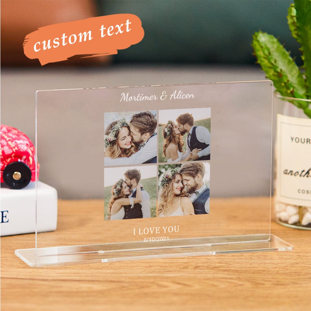 Custom Plaque With Photo Wedding Gift Anniversary Gift for Couple - Giftlab