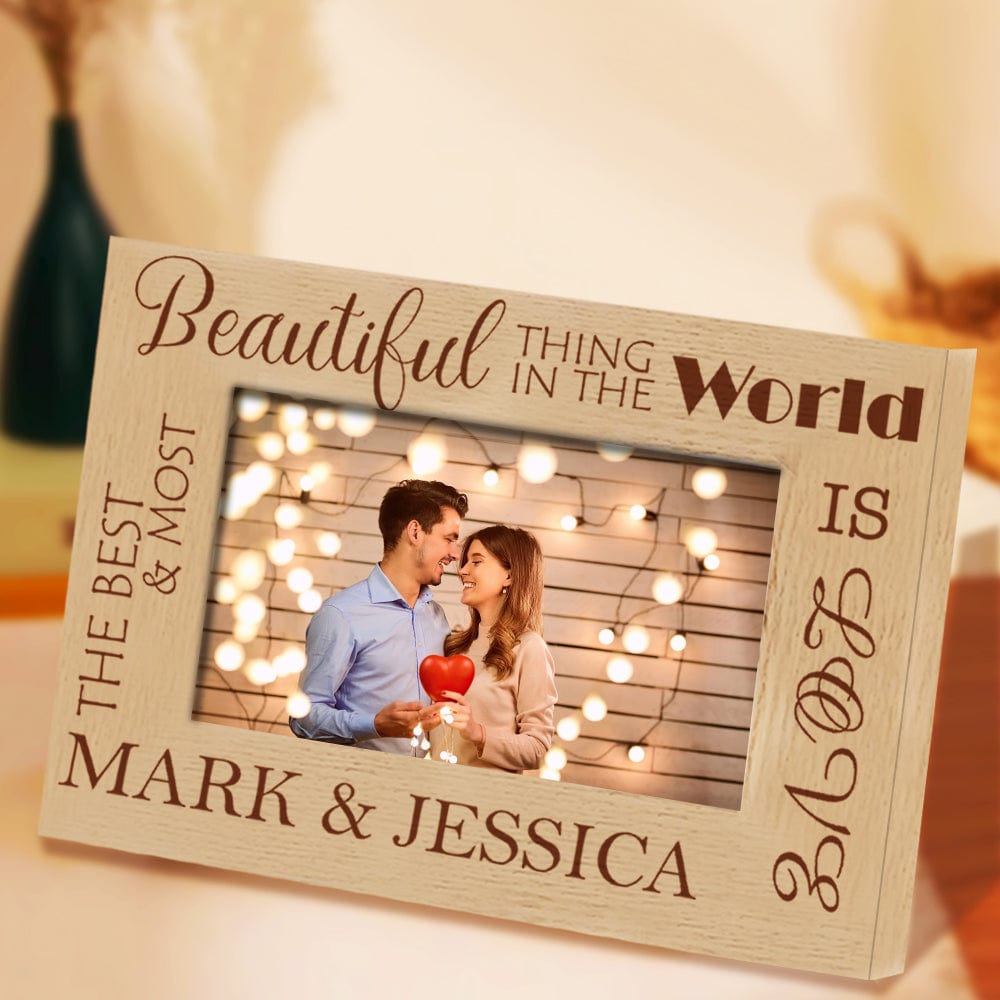 Custom Photo Frame Love Quotes Personalized Picture Frame Birthday Gift for Her - Giftlab