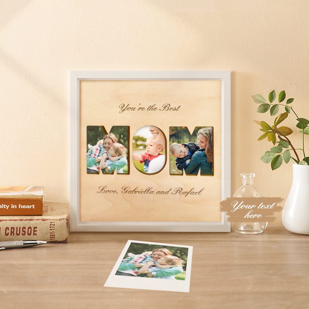 Custom Collage Mom Photo Tiles Personalized Photo Print Wall Art Gift for Mother's Day - Giftlab