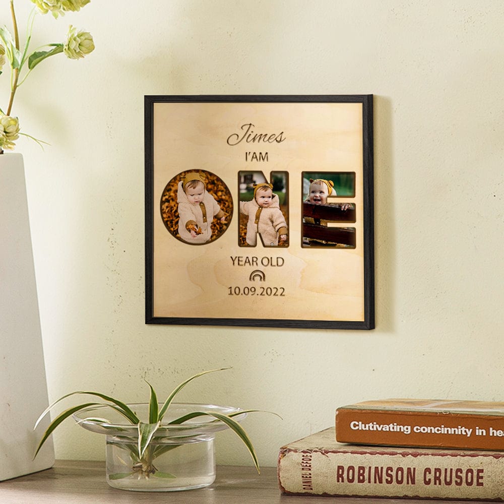 Custom Collage Photo Tiles Personalized Birthday Photo Print Wall Art Gift for Baby Shower - Giftlab