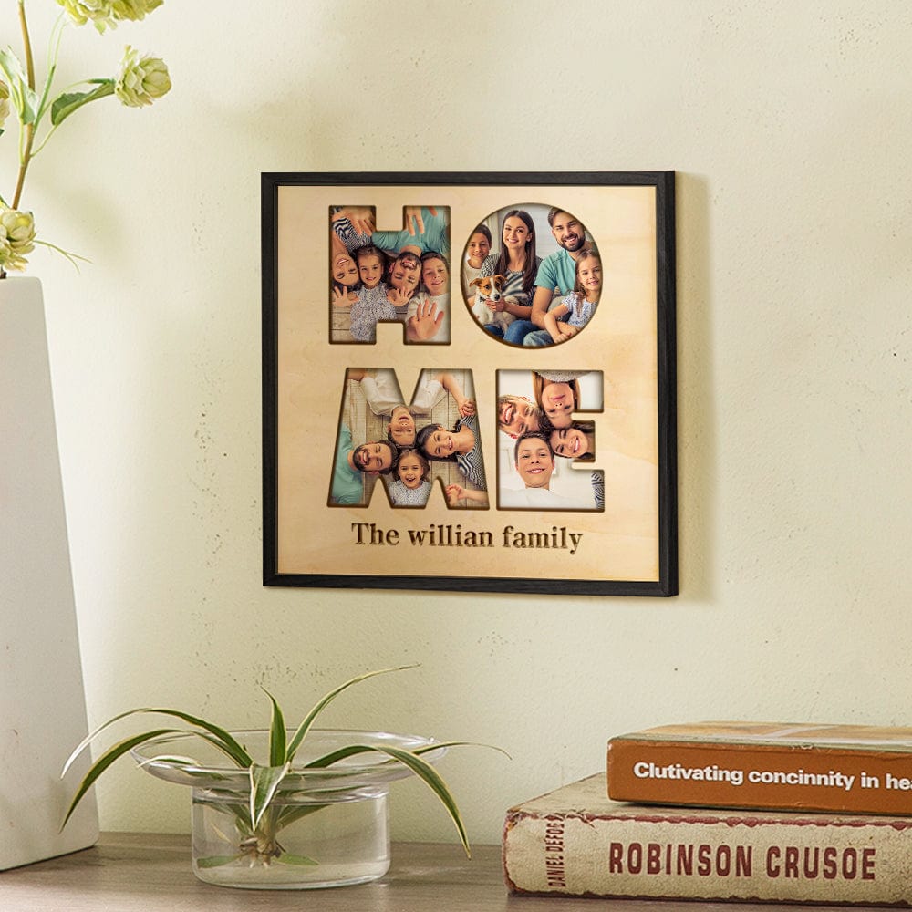 Custom Collage Home Photo Tiles Personalized Photo Print Wall Art for Family Gift - Giftlab