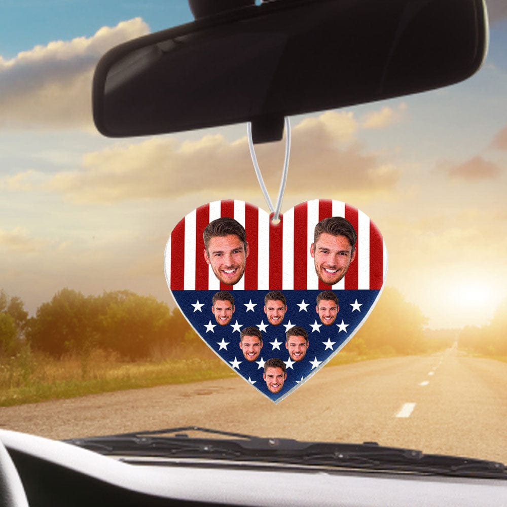 Personalized Heart shaped Hanging Car Air Freshener Air Freshener with Essential Oils for Women Man - Giftlab