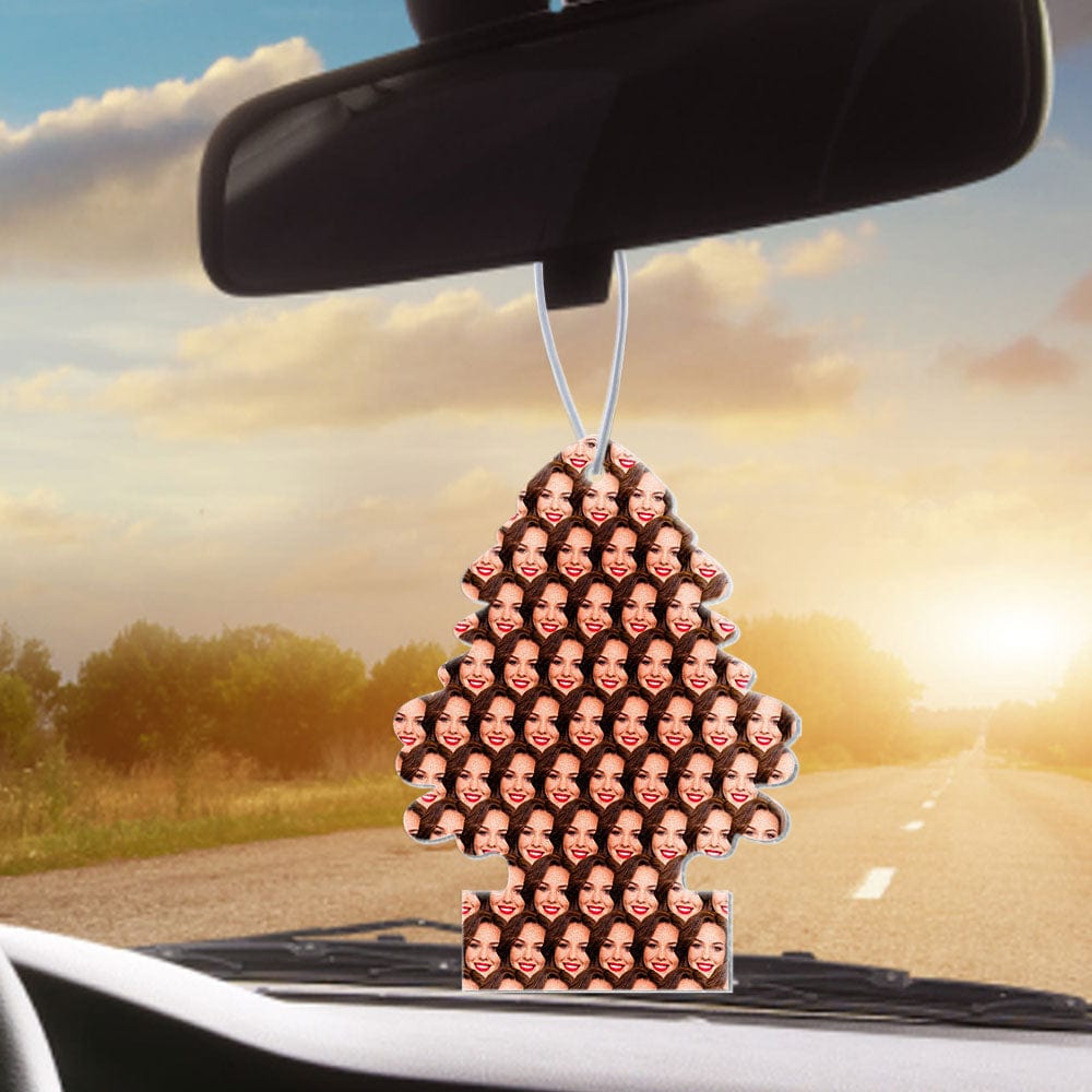 Personalized Small Tree Hanging Car Air Freshener Gift Custom Air Freshener with Essential Oils for Women Man - Giftlab