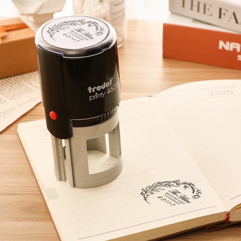 Personalized Address Stamp Self Inking Stamp 5 Colors - Giftlab