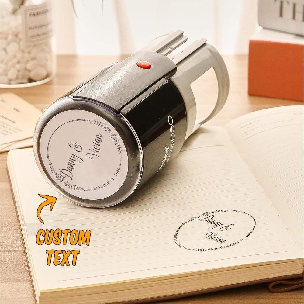 Custom Wedding Stamp Self Inking Stamp Wedding Gifts 5 Colors - Giftlab