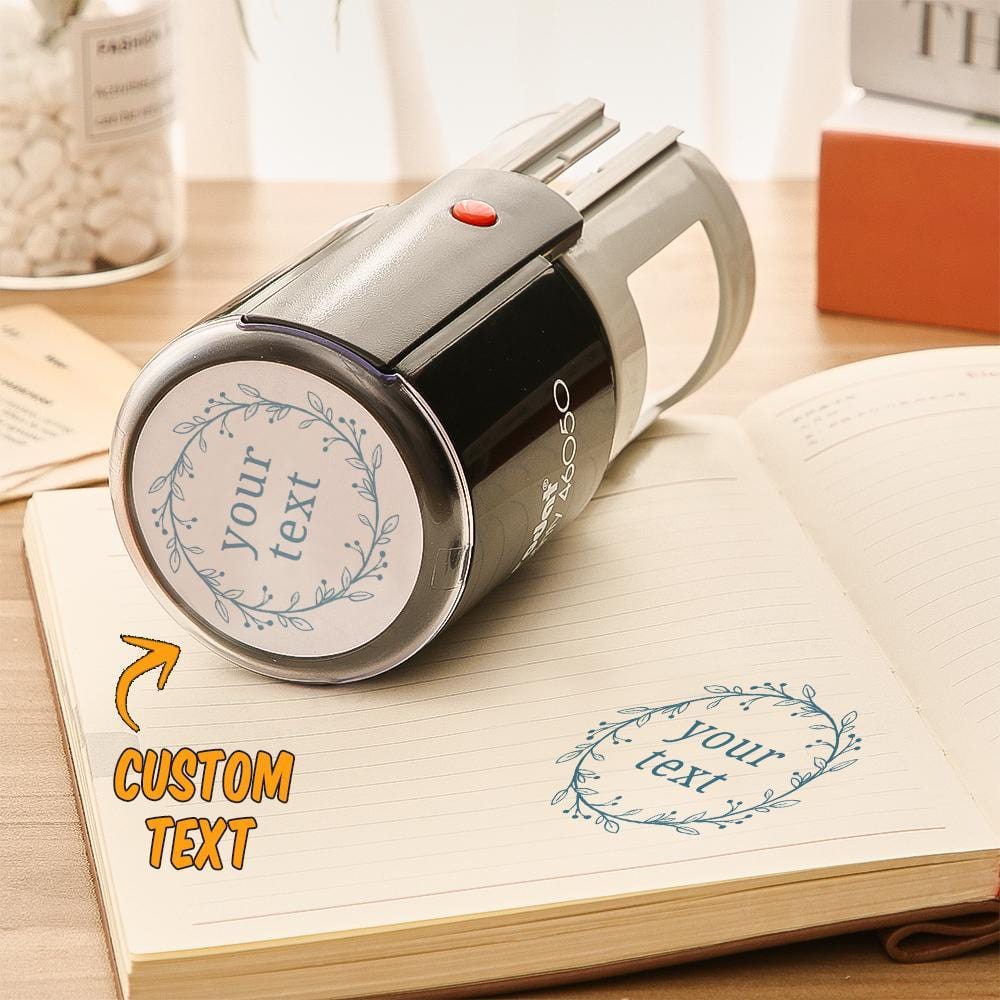 Teacher Stamp Teacher Gifts Personalized Stamp Self Inking Stamp Teacher Gifts Vine Border - Giftlab