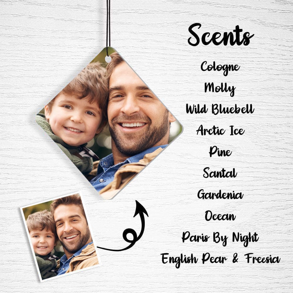 Photo Car Air Fresheners Persoanlized Car Fresheners Gift For Father‘s Day - Giftlab