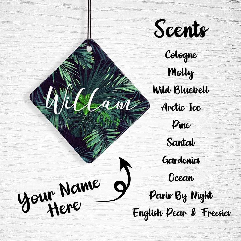Custom Car Air Fresheners Persoanlized Car Fresheners With Name Gifts for Him 10 Scents - Giftlab