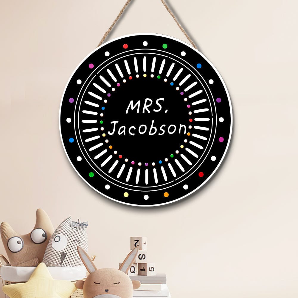 Personalized Door Sign Teacher Back to School Gifts Teacher Door Sign - Giftlab