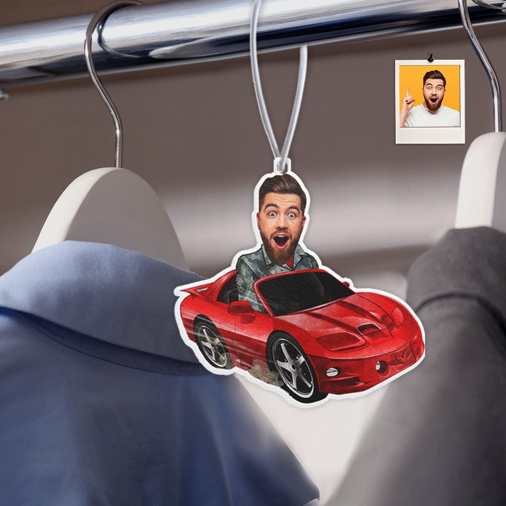 Custom Face Car Air Fresheners Funny Car Air Freshener for Rearview Mirror Ornament - Giftlab