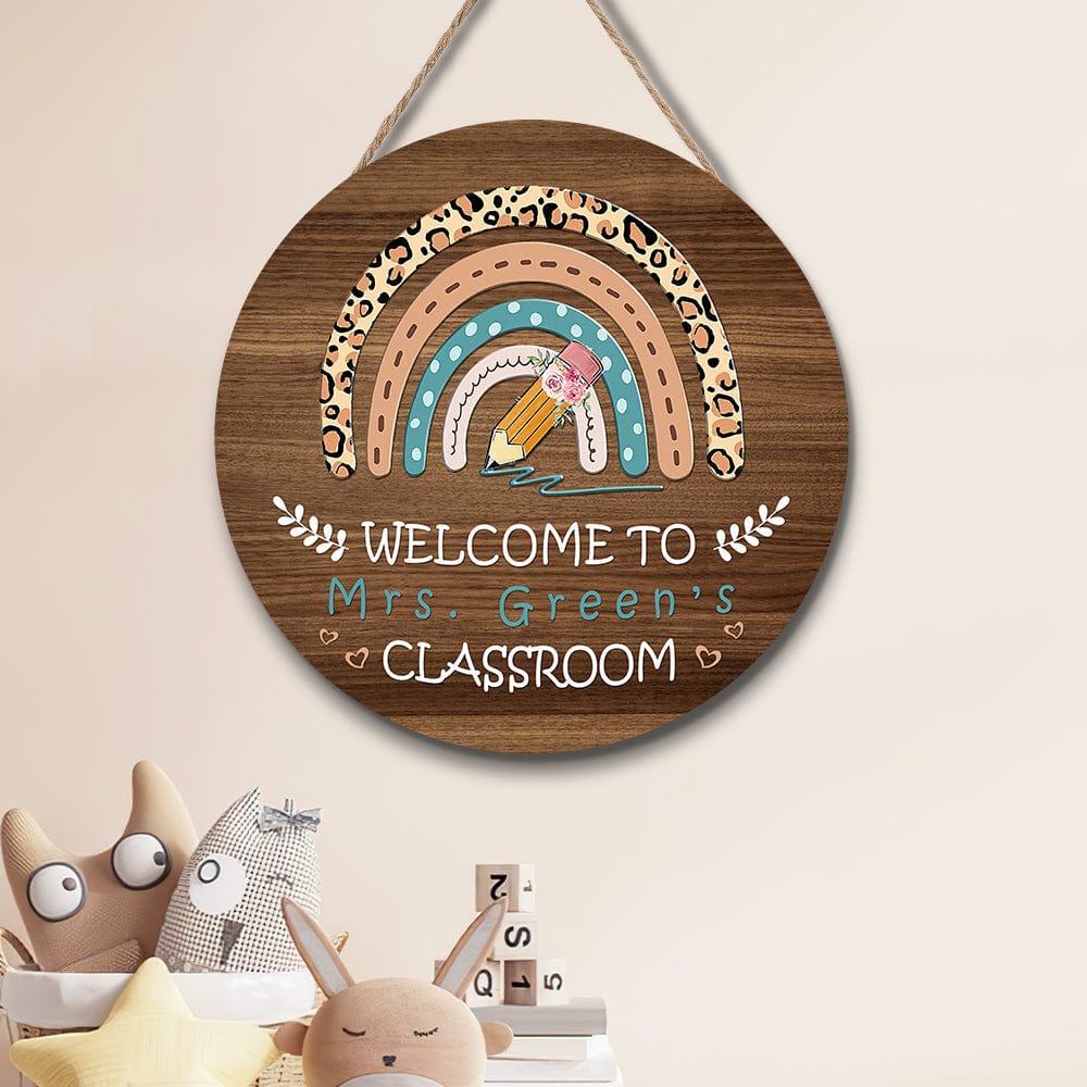 Teacher Appreciation Gifts Personalized Teacher Name Sign for Door - Giftlab