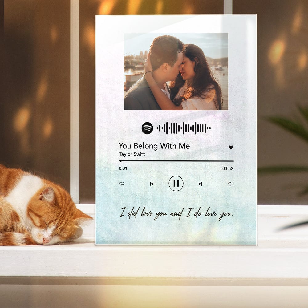 Custom Spotify Night Light Music Plaque Scannable Spotify Code Acrylic - Giftlab