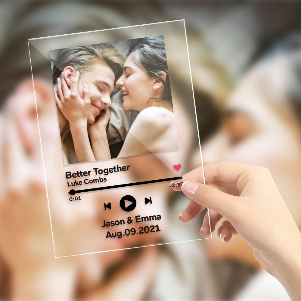 Custom Music Plaque Personalised Song Ablum Birthday Gifts Valentines Day Gifts - Giftlab