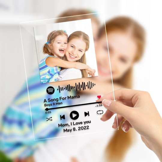Custom Spotify Code Music Plaque Personalised Mother’s Day Gifts