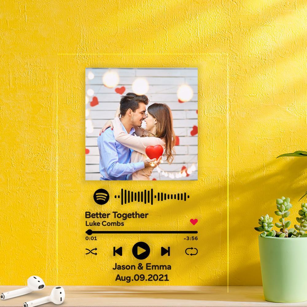 Custom Spotify Code Music Plaque Christmas Gifts Valentines Day Gifts - Giftlab