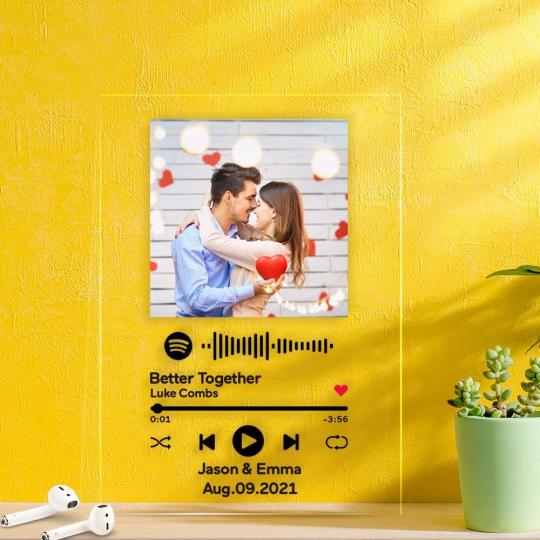 Custom Spotify Code Music Plaque Christmas Gifts Valentines Day Gifts