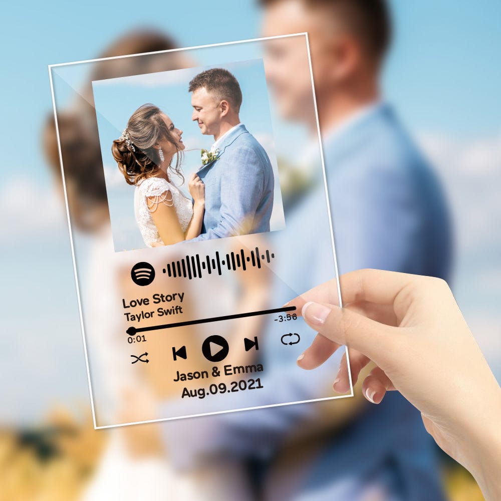 Custom Spotify Code Music Plaque Personalized Wedding Gifts Anniversary Gifts - Giftlab