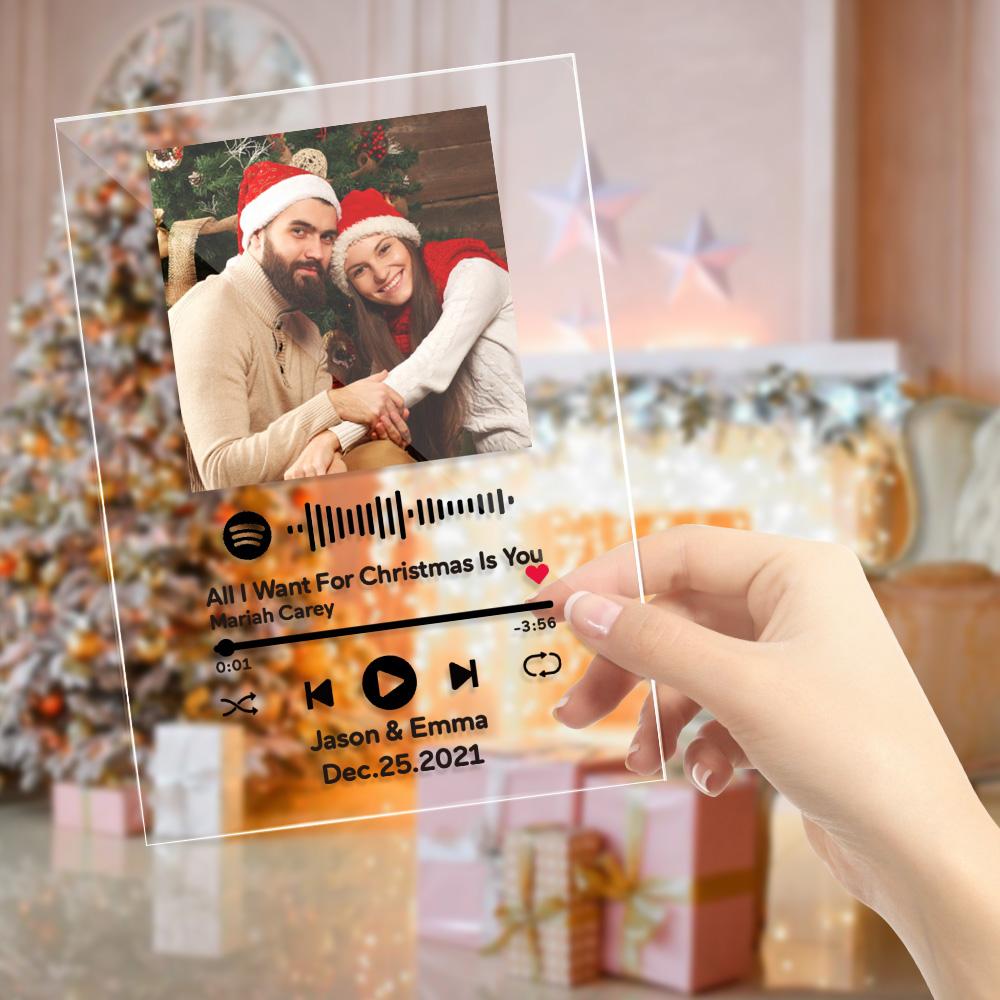 Custom Spotify Code Music Plaque Christmas Gifts Valentines Day Gifts - Giftlab