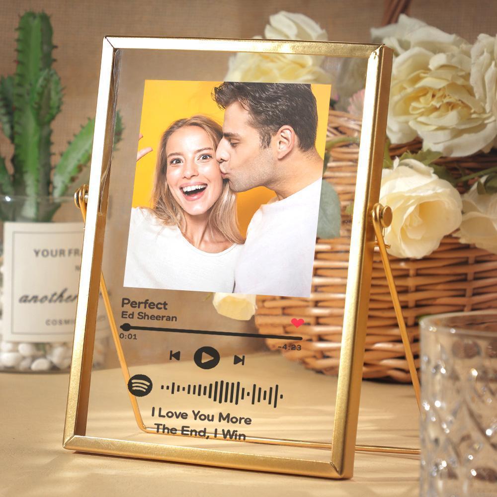 Custom Music Plaque Song Glass Plaque Valentines Day Gifts - Giftlab